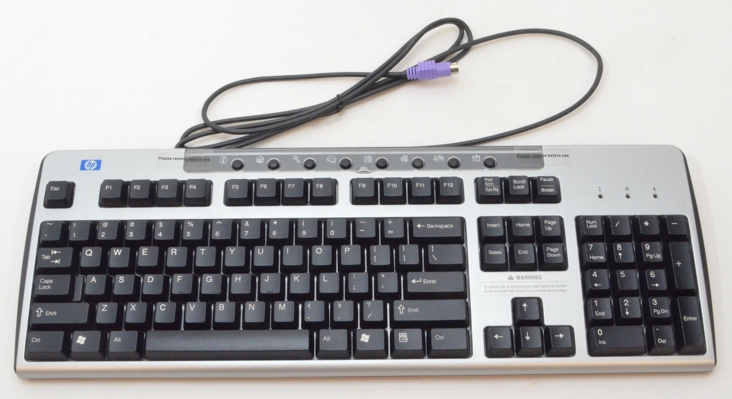 *Vintage* HP Wired 104 Key PS/2 Keyboard *New* 265987-001, KB-0133