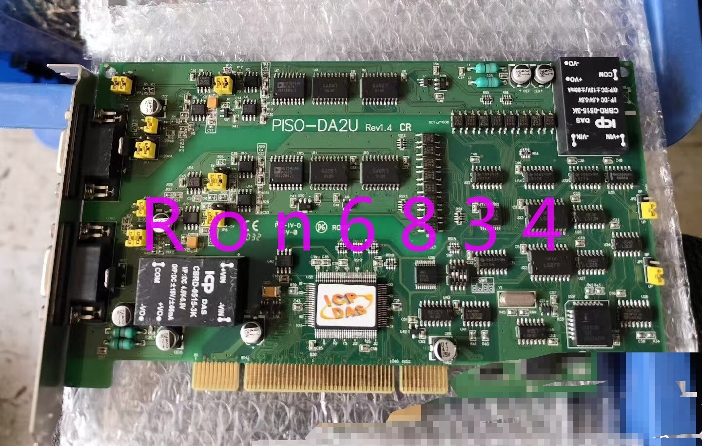 1pc used  Hongge PISO-DA2U REV1.4 CR acquisition card