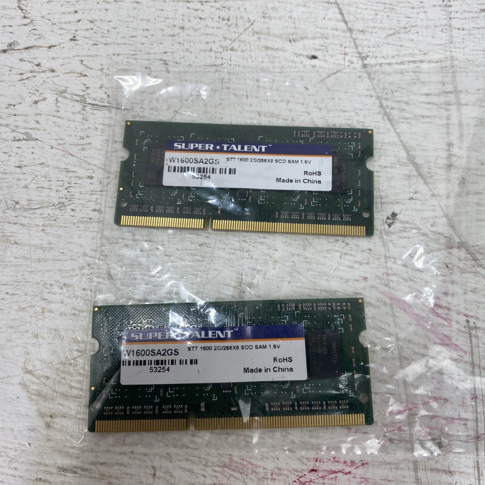 4GB 2X2GB Super Talent Micron W1600SA2GS Memory PC3-1600 DDR3 SODIM 