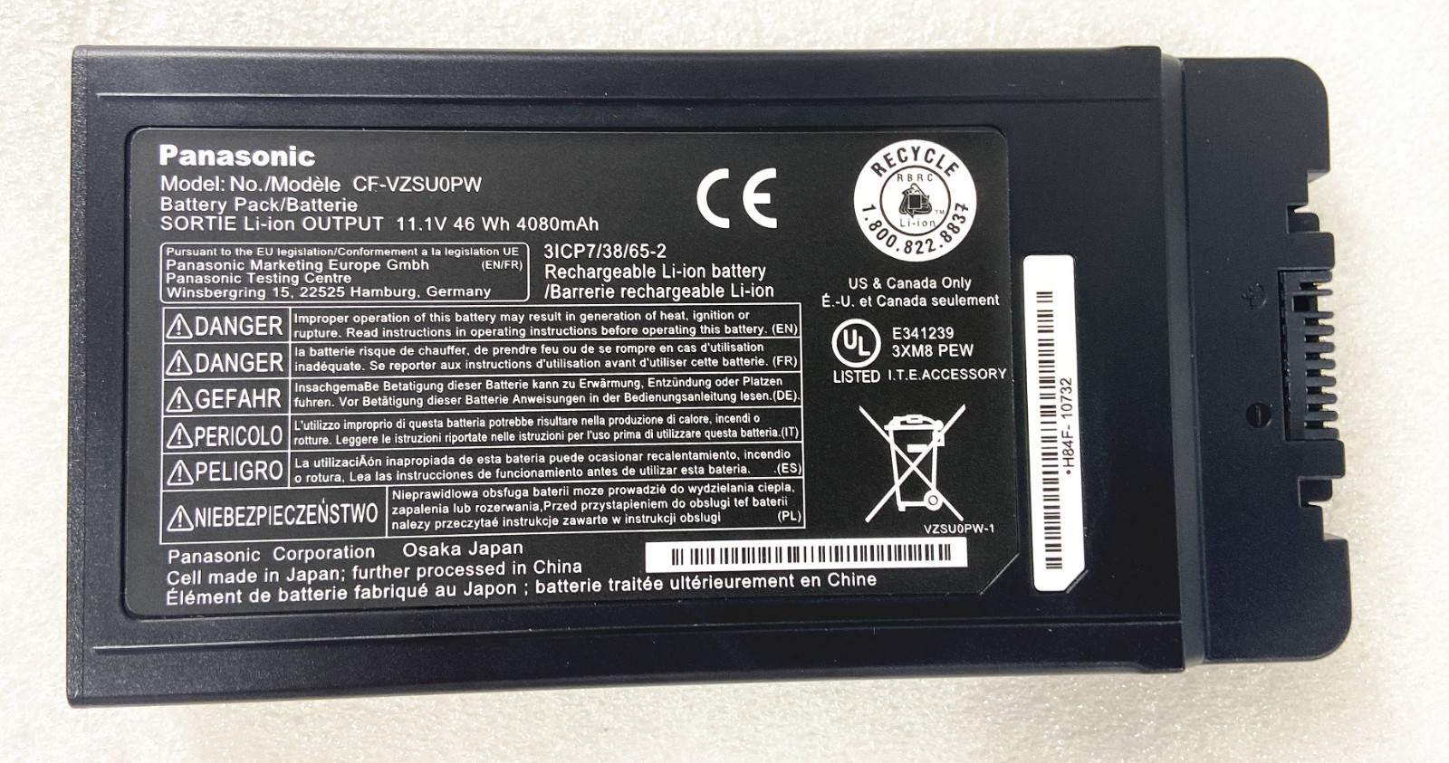 NEW Genuine CF-VZSU0PW Battery For PANASONIC Toughbook 54 CF-54 CF-VZSU0LW US