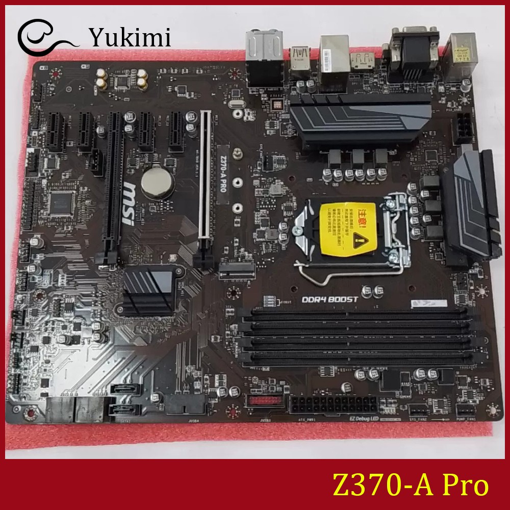 FOR MSI Z370-A Pro LGA1151 DDR4*4 64GB VGA DVI-D DisplayPort Ｍotherboard Test