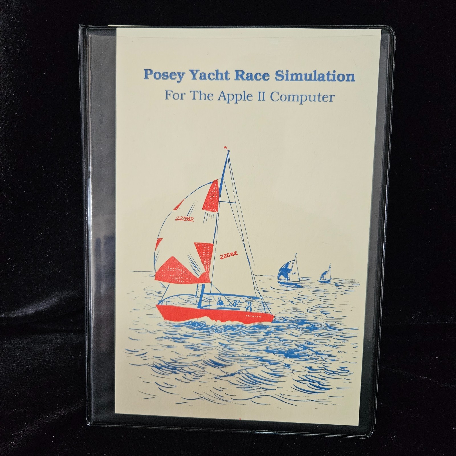 ULTRA RARE 1983 Posey Yacht Racing Simulator Apple II w/ Manual Revised