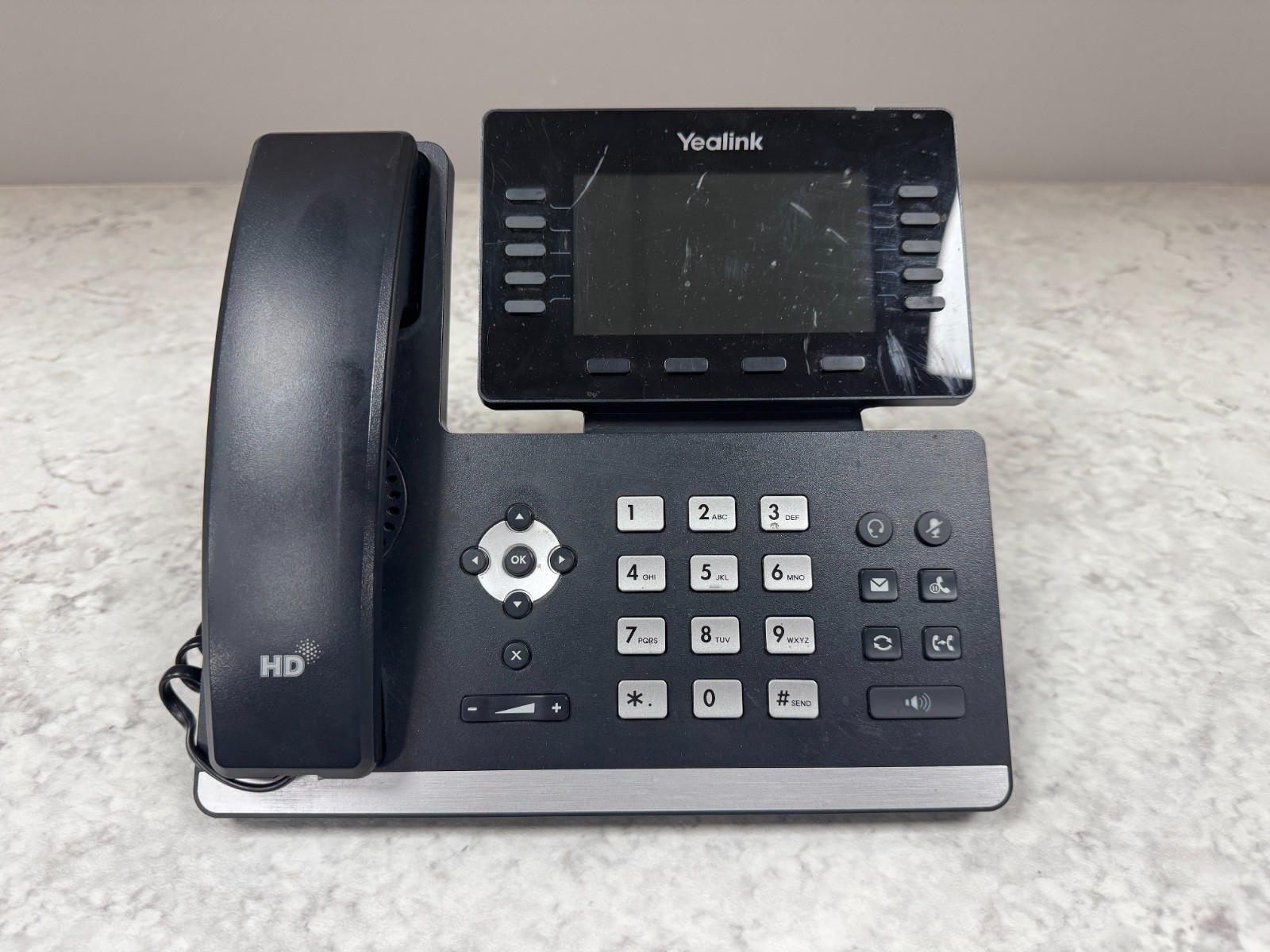 Yealink SIP-T54W IP Phone - WORKING - POOR SCREEN CONDITION - (PoE)
