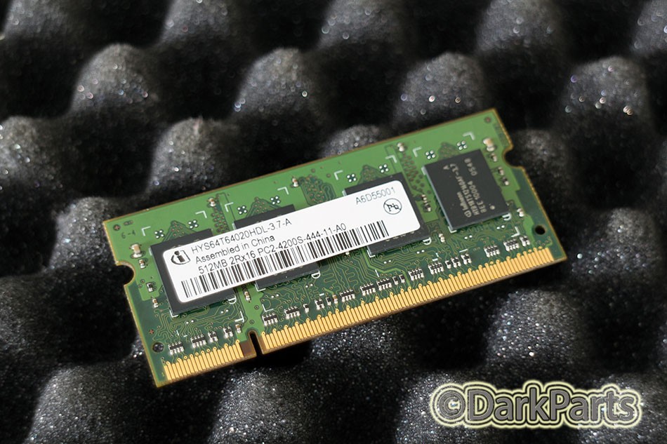Infineon HYS64T64020HDL-3.7-A 512MB Laptop Memory RAM PC2-4200S-444-11-A0