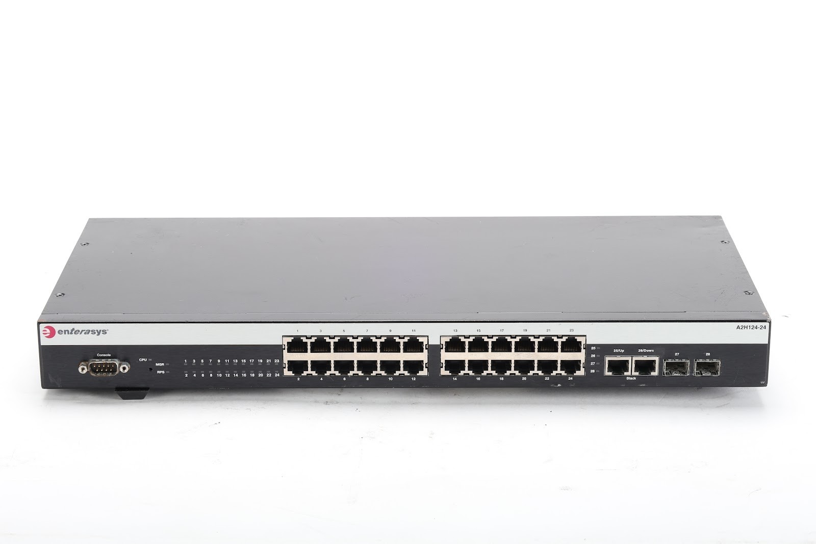 Enterasys A2H124-24 24-Port Network Switch - Missing Foot