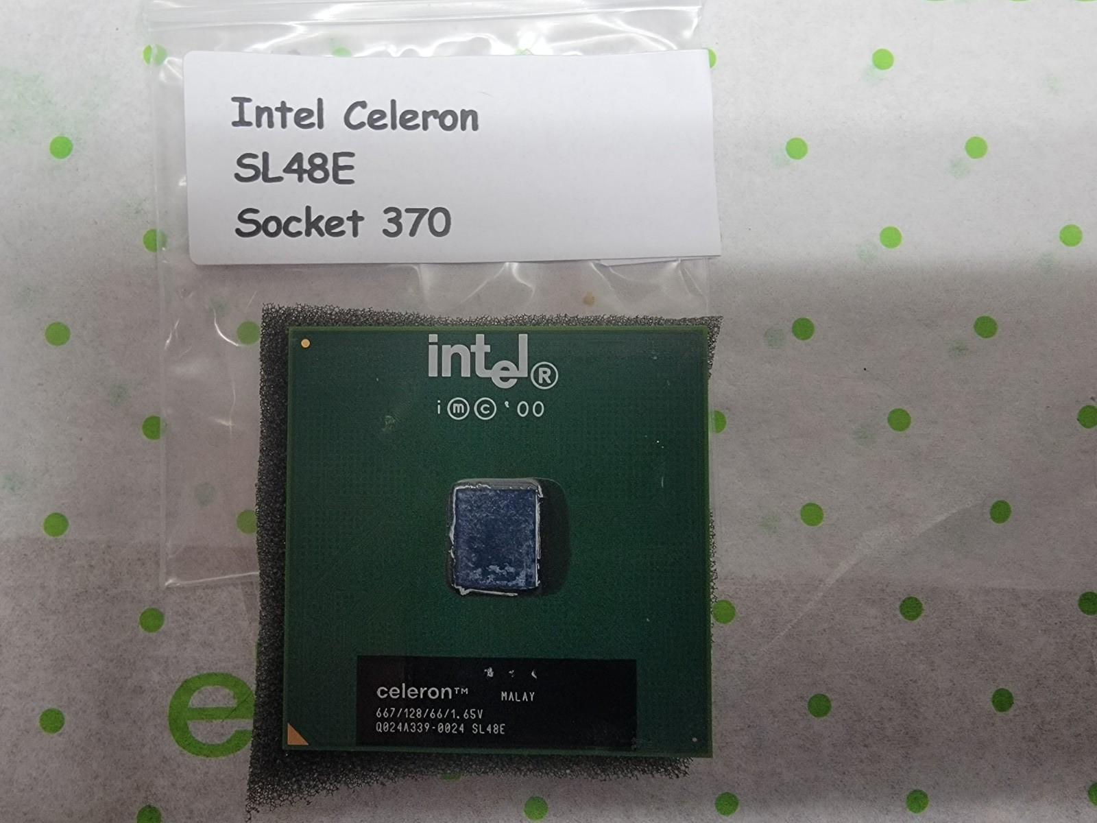 Intel Celeron SL48E 667MHz 128K 66 1.65 Socket 370 CPU Processor