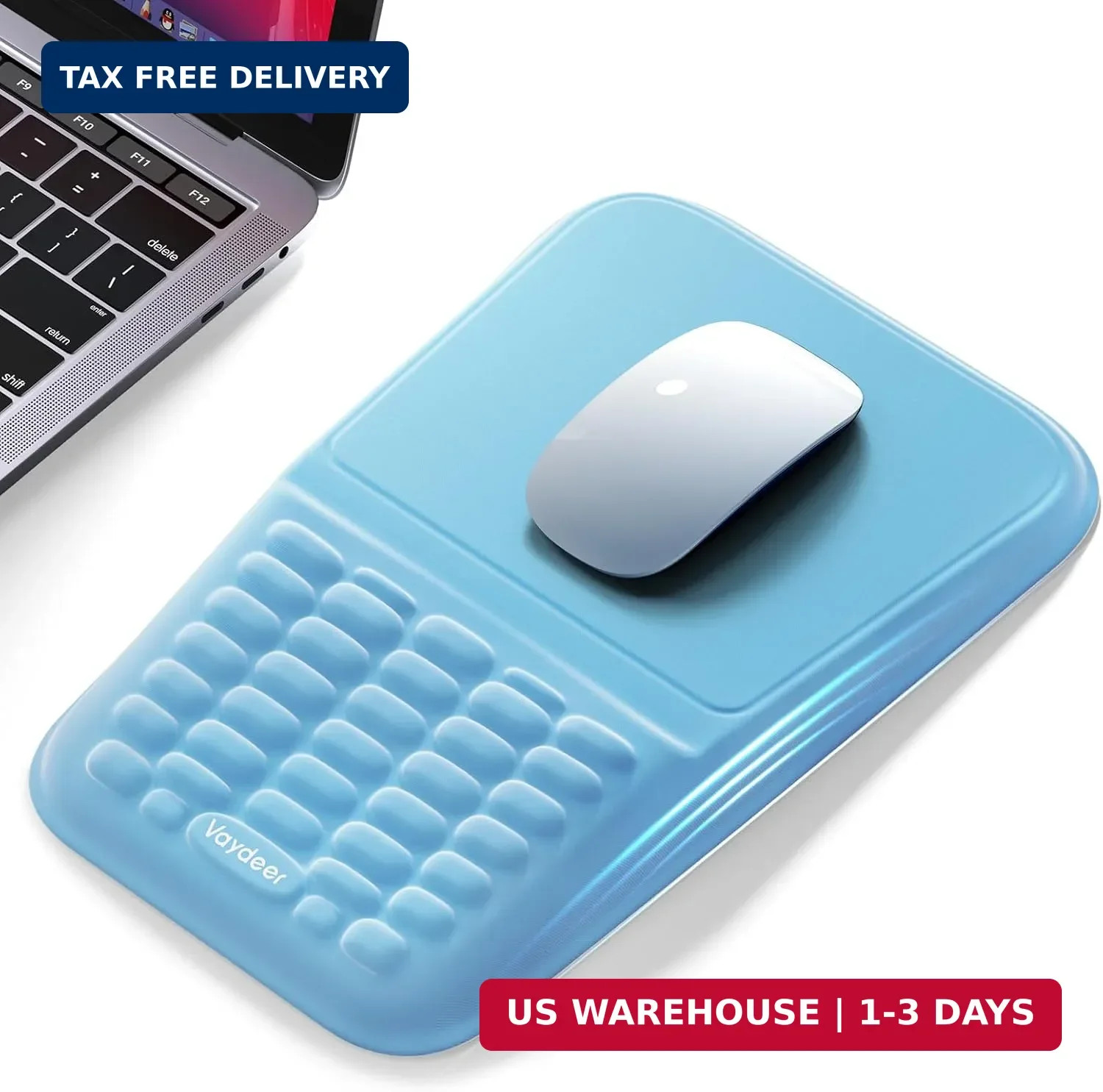 Vaydeer Ergonomic Mouse Pad with Wrist Rest - Memory Foam Mouse Pad with Wrist S
