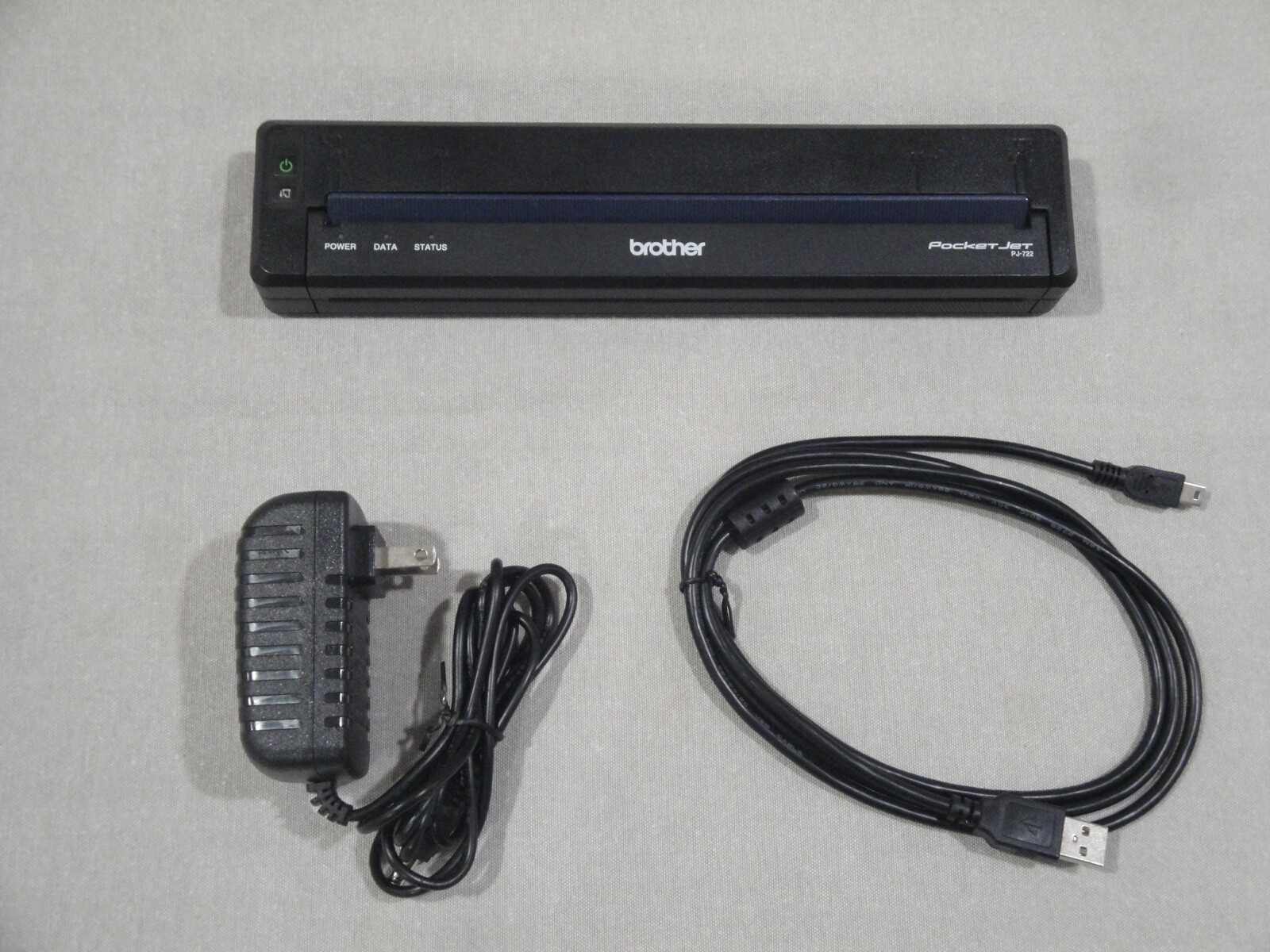 Brother Pocketjet  PJ722  Mobile Thermal Printer NEW AC adapter USB Cable