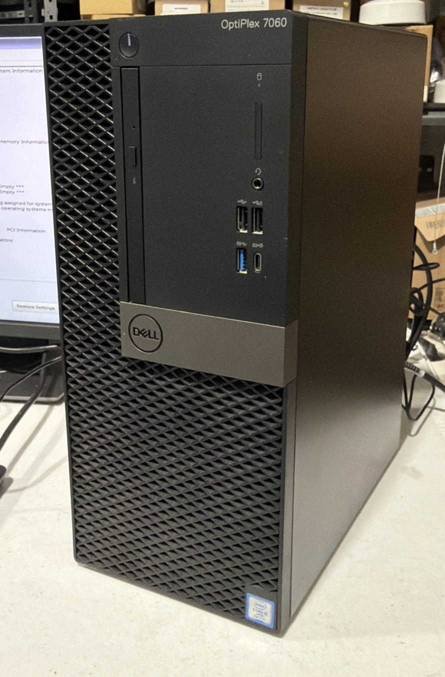 Dell OptiPlex 7060 MT Tower Desktop i5-8500 8GB RAM GT 730 GPU - NO SSD / OS