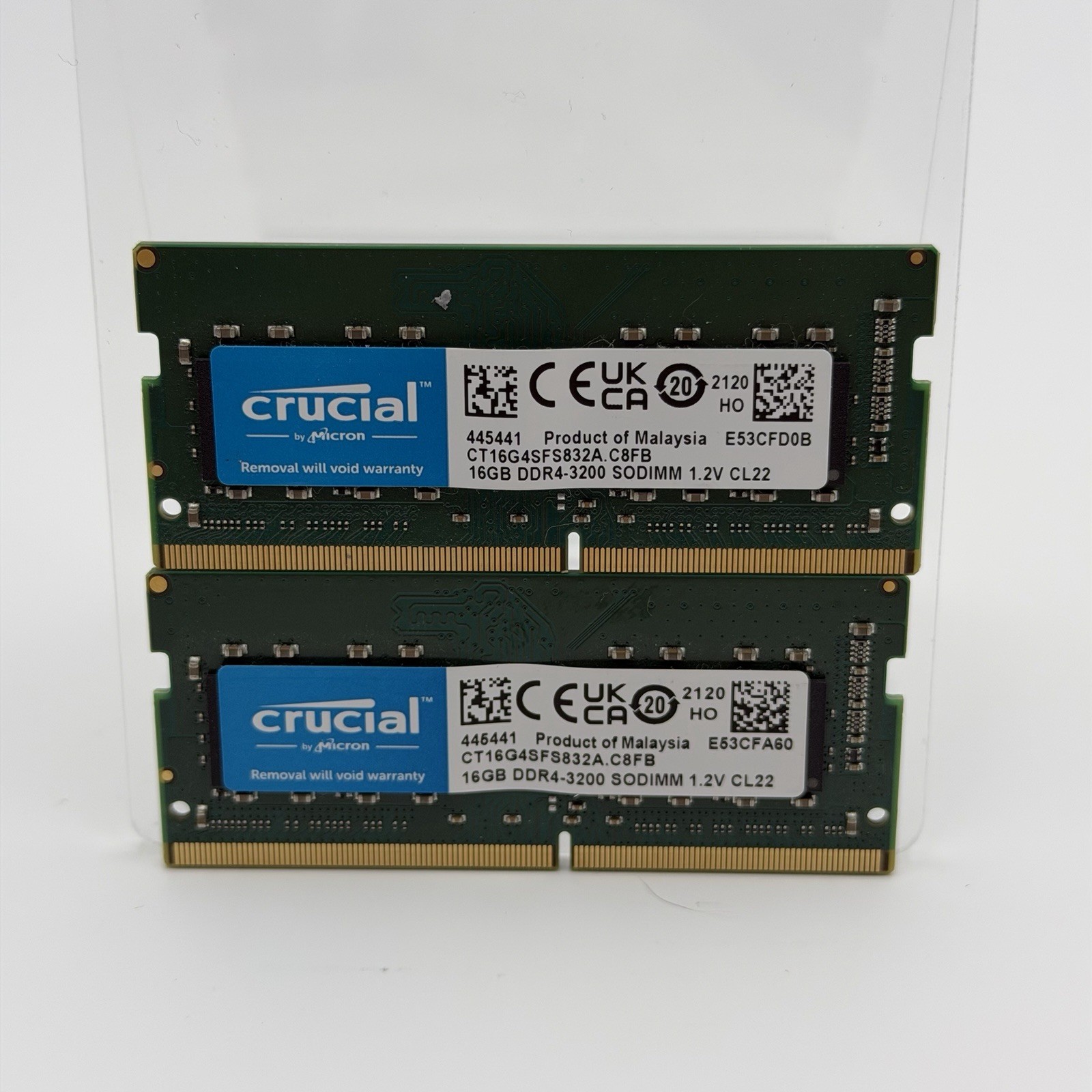 Crucial 32GB (2x16GB) DDR4-3200 SO-DIMM 260-Pin CL22 CT16G4SFS832A.C8FB