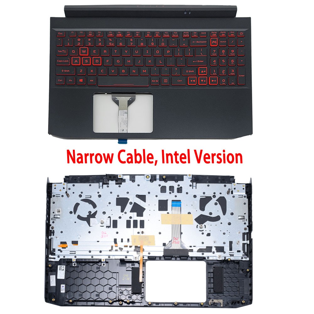 New 6B.QEXN2.001 For Acer Nitro 5 AN515-55 57 Palmrest Red Backlit Keyboard