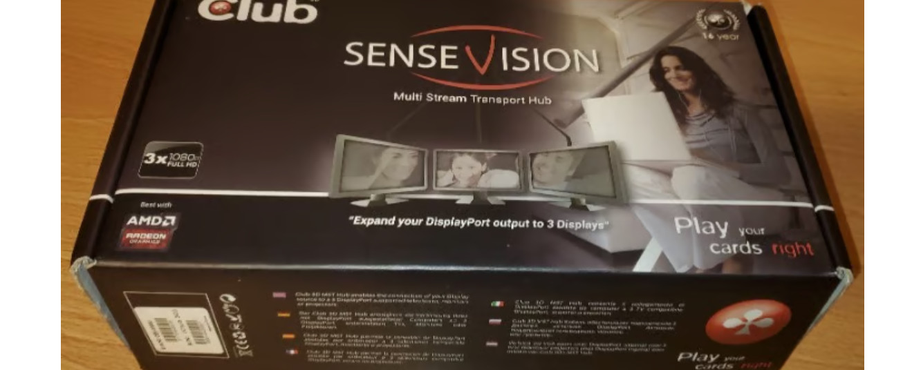 Club 3D CSV-5300 Multi Stream Transport (MST) Hub DisplayPort