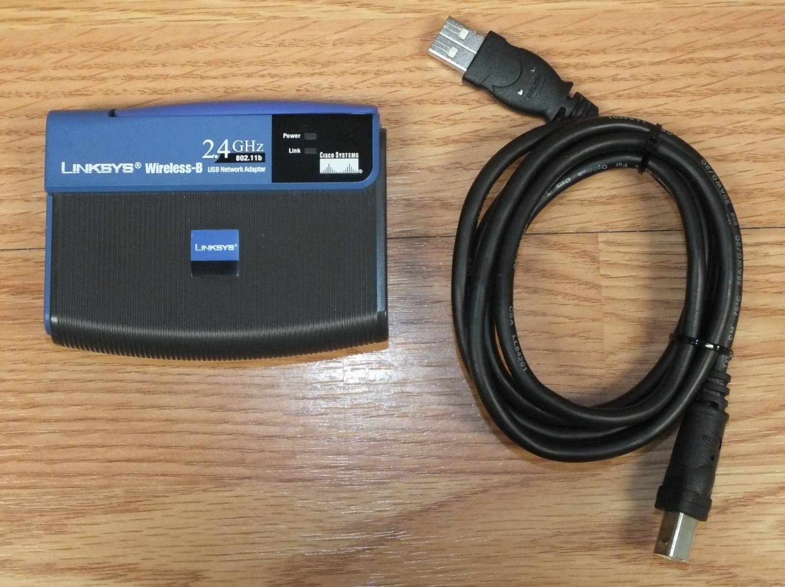 Genuine Linksys (WUSB11v4) Cisco 2.4 GHz 802.11b USB 2.0 Network Adapter *READ*