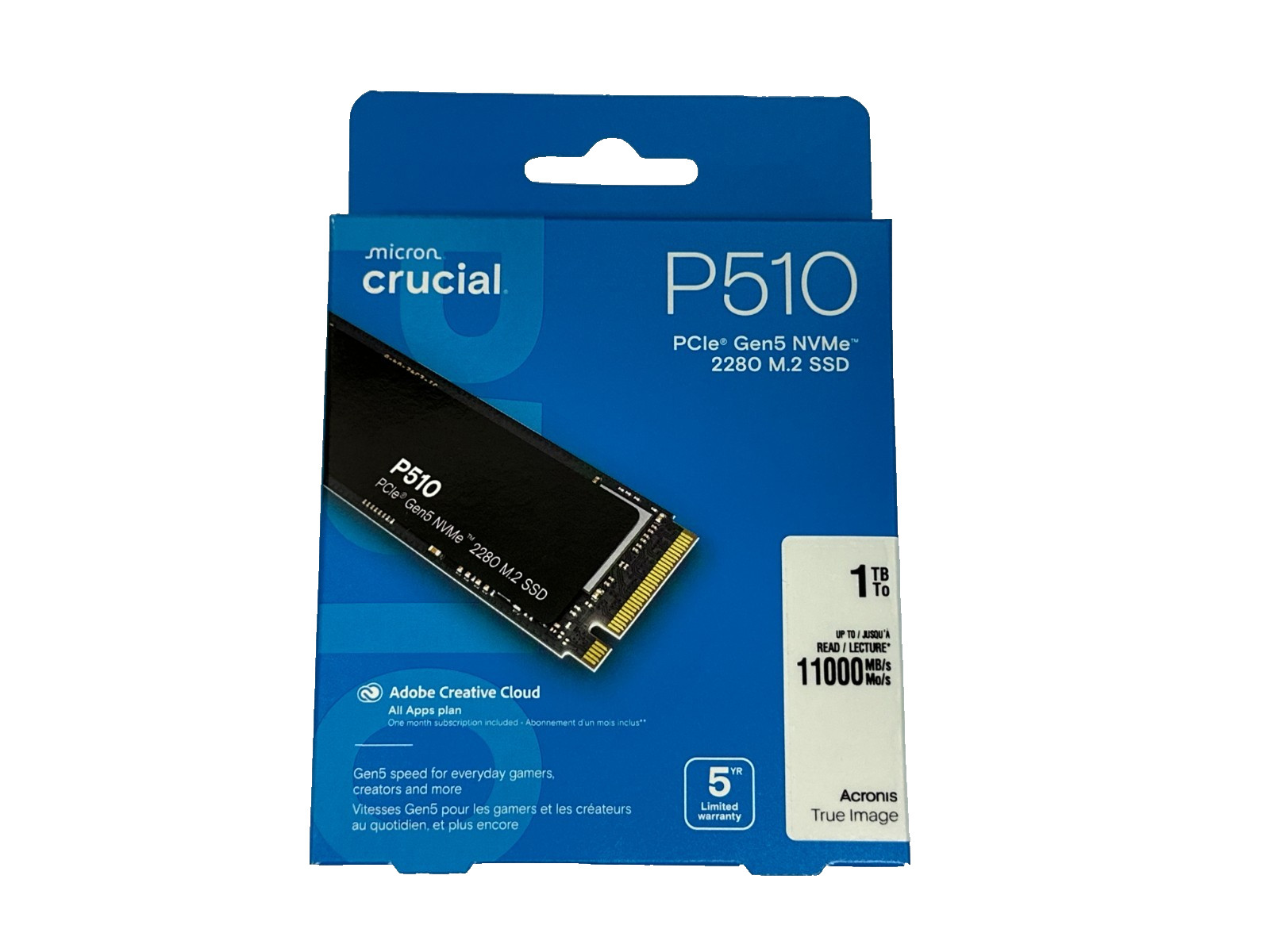 *NEW* Crucial P510 1TB PCIe Gen5 NVMe SSD Up to 11,000MB/s CT1000P510SSD8-01