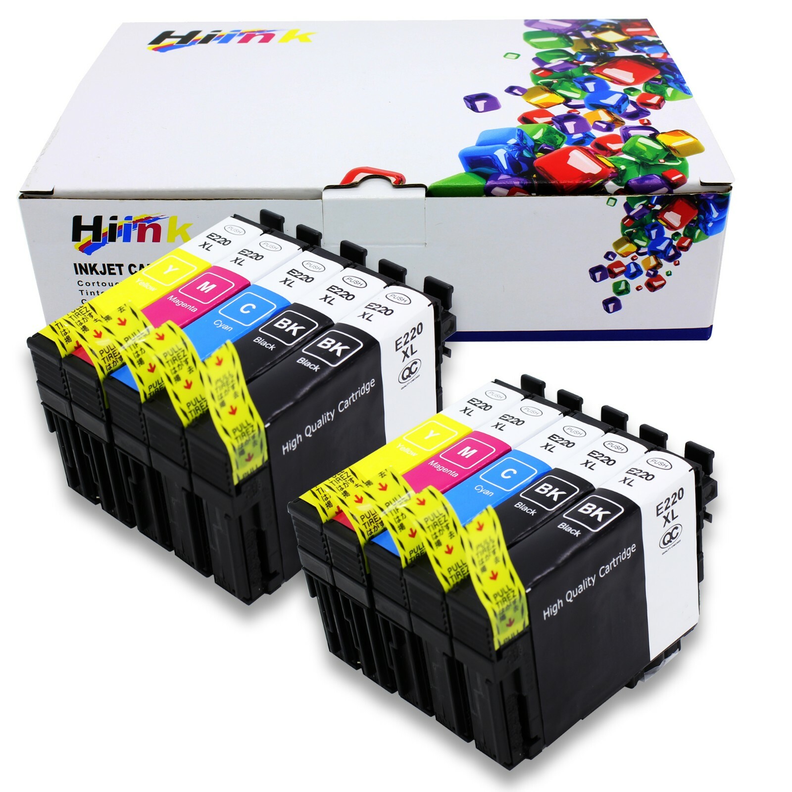 10PK T220XL Ink For Epson XP-320 XP-420 XP-424 WF2630 WF2650 WF2660 WF2750 2760