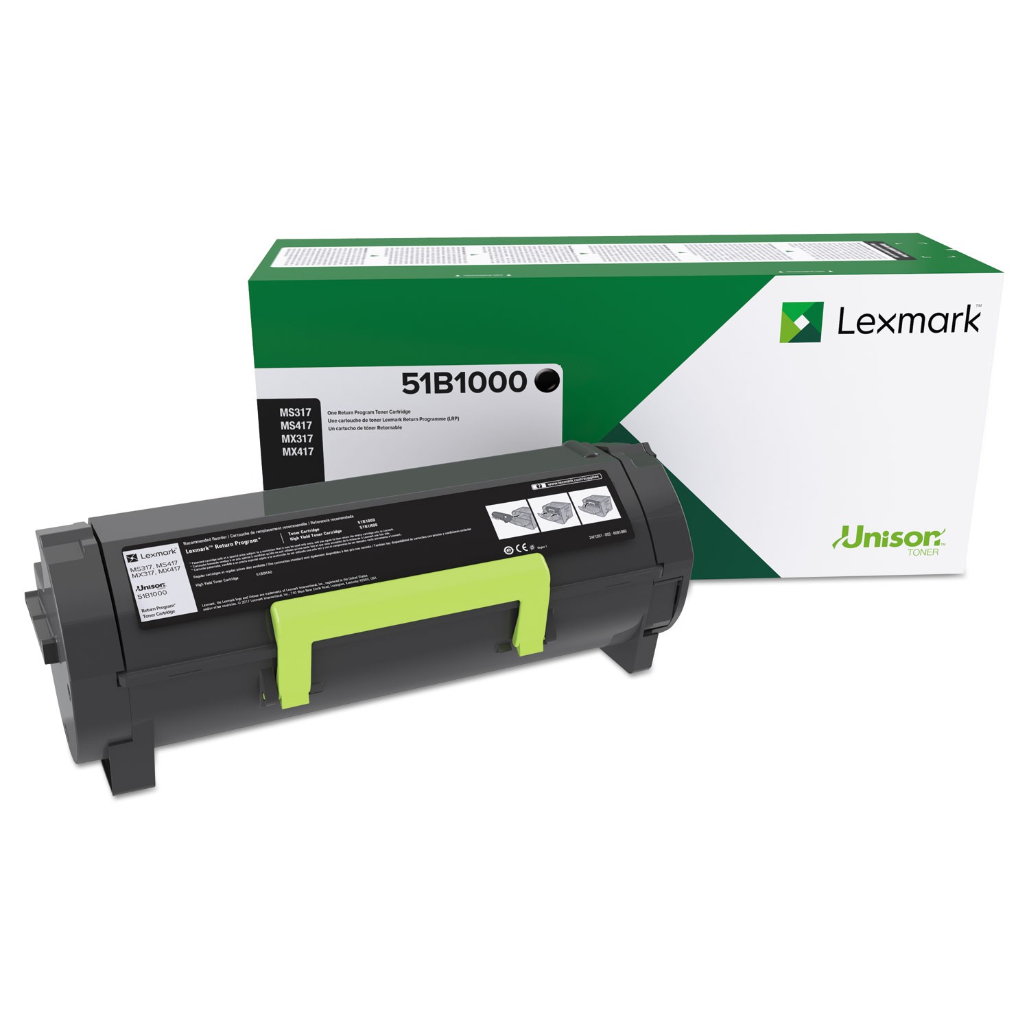 Lexmark 51B1000 Toner, Black