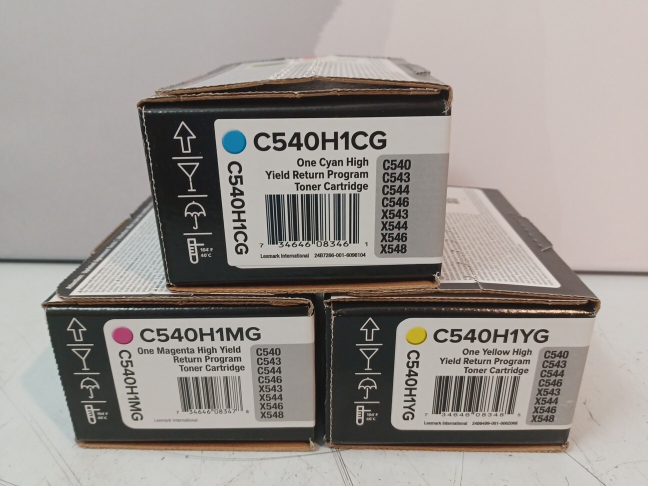 Lexmark C540H1CG/YG/MG C540DW C540N C543DN C544DN C544N C546DTN X543DN X544DN