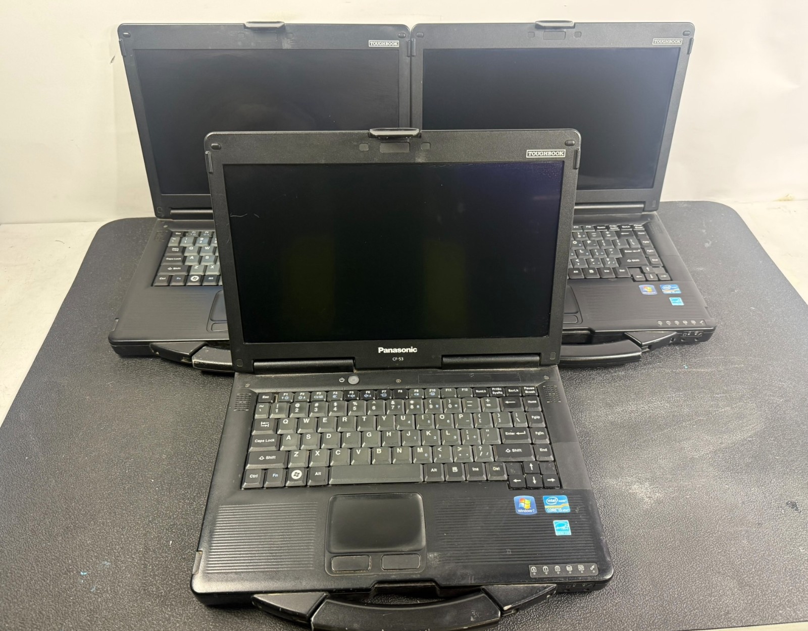 Lot of 3 Panasonic Toughbook CF-53 14" i5-2520M 4GB 320GB HDD - READ