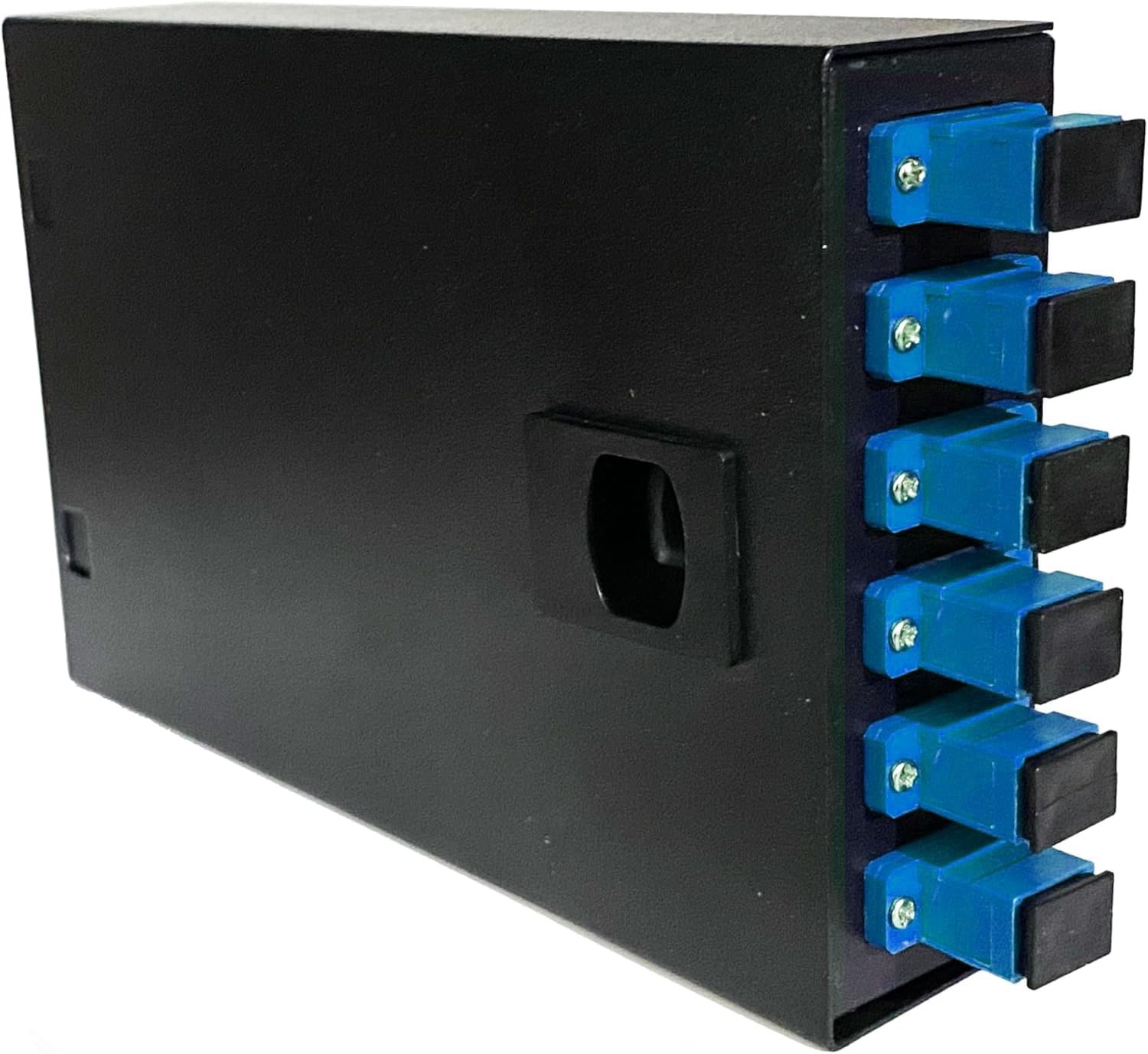Fiber Optic Wall Mount Box with LC Couplers for Single Mode & Multimode Fiber