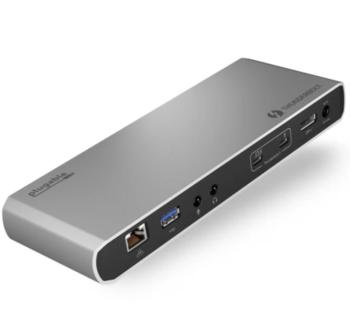 Plugable Thunderbolt 3 Docking Station with Power Adapter (TBT3-UD1-83)