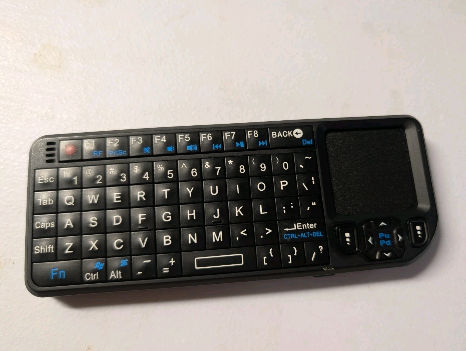 Rii Mini X1 Wireless RF Mini Keyboard Built-In Touchpad Black RT-MWK01