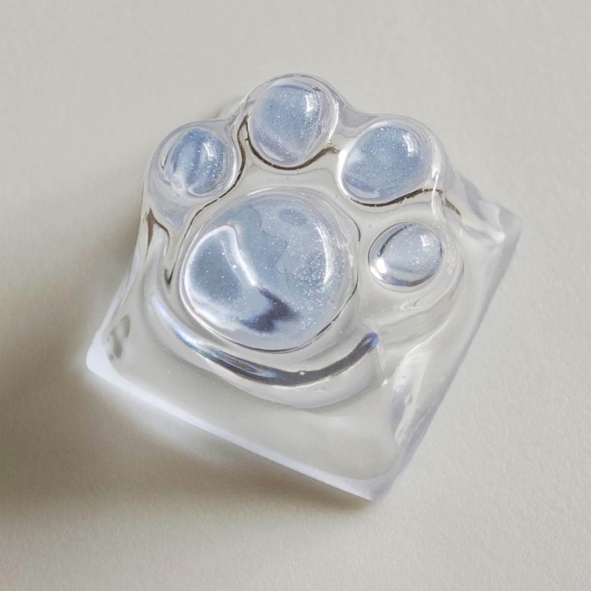 Cat Claw Keycap Blue Transparent Backlight DIY ESC For Cherry MX Mech Keyboard