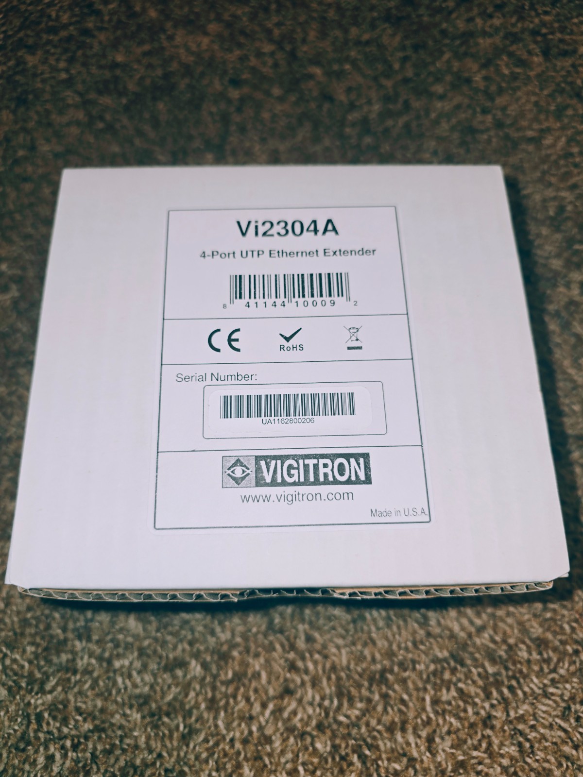 Genuine New Vigitron Vi2304A 4-Port UTP Ethernet & PoE Extender