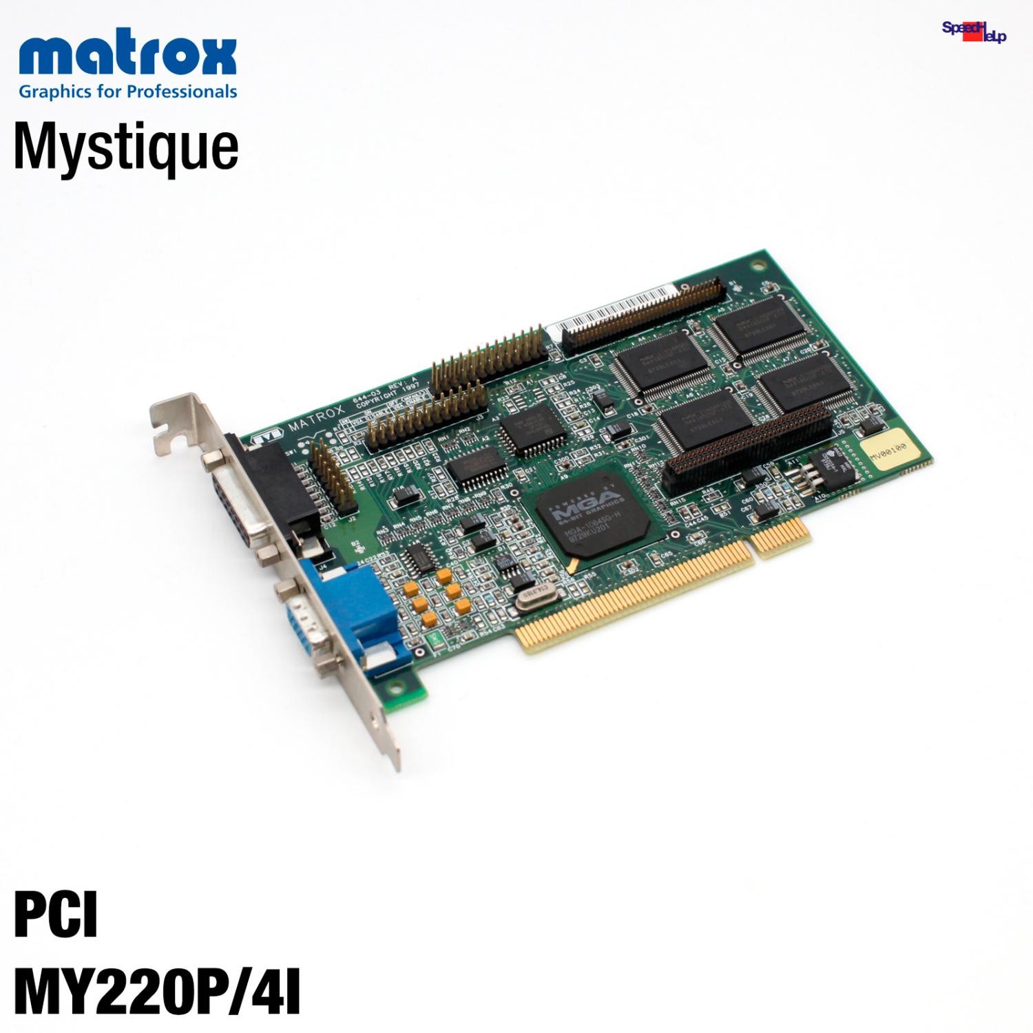 PCI Graphic Card Matrox Mystique MY220P/4i 4MB Sgram RAM Video Legendary Test