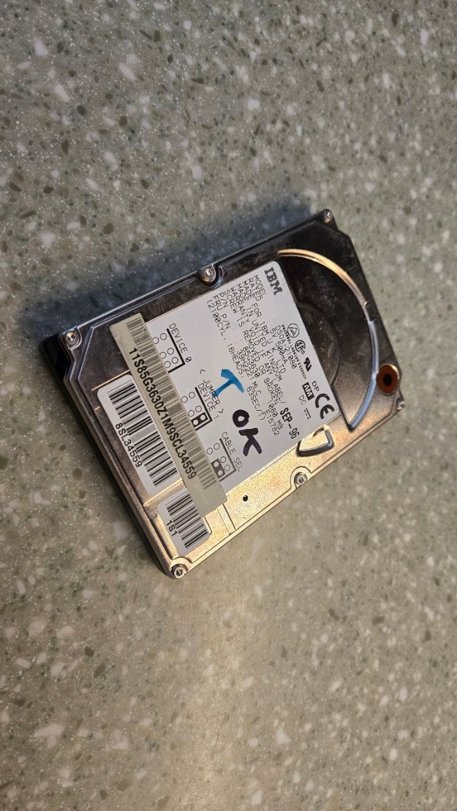 IBM Travelstar Model DSOA-21080 1080MB - Tested and Works