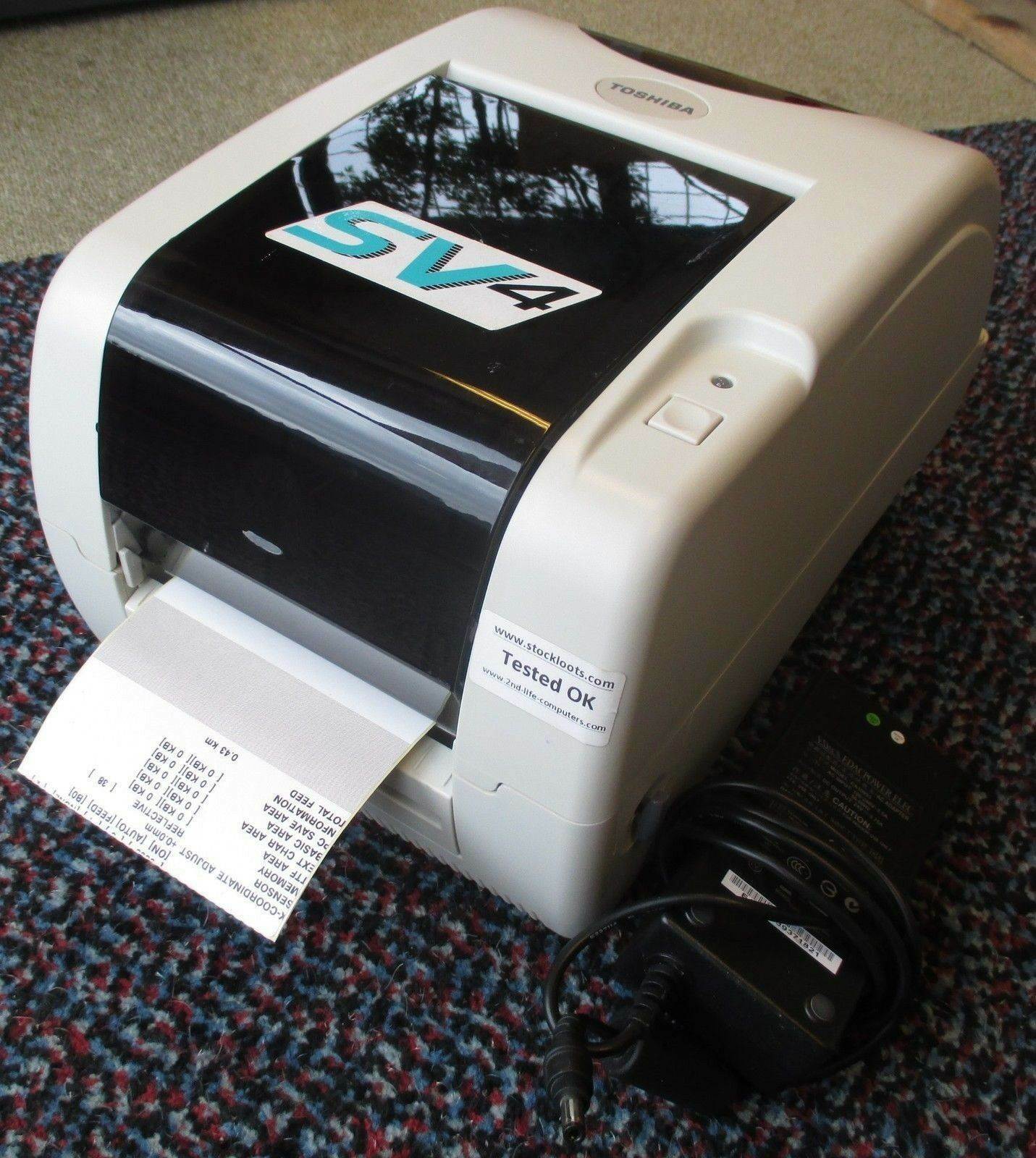 TEC SV4 USB 108mm Thermal Label Printer PRINTS OK B-SV4T-GS10-QM-R - INCL PSU