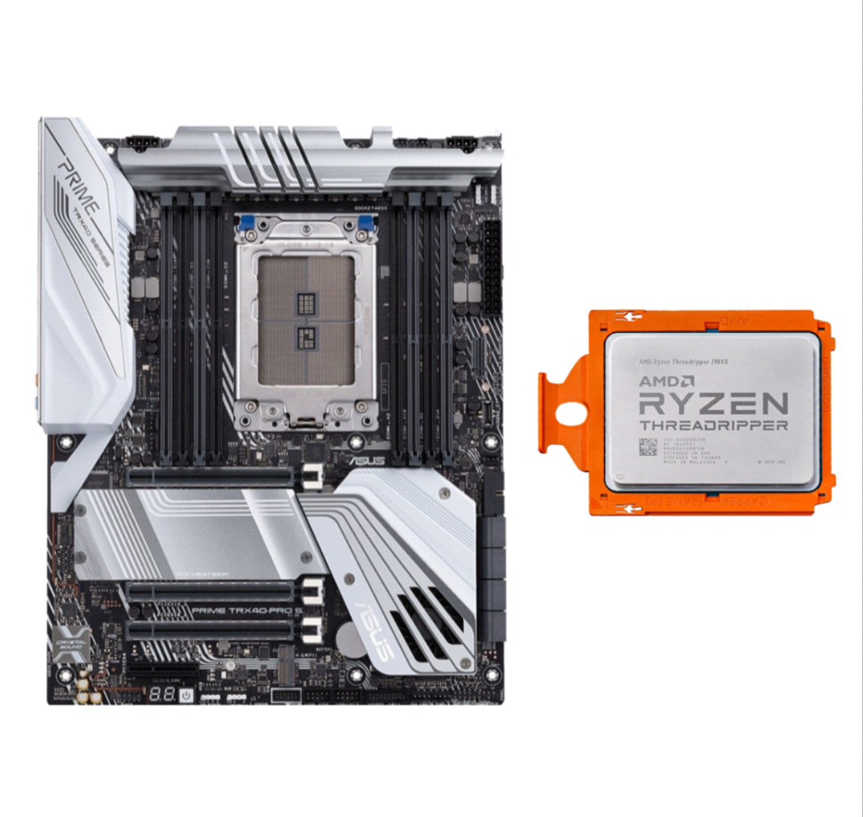 ASUS Prime trx40 Pro + AMD Ryzen Threadripper 3960X 24 cores 48 threads CPU