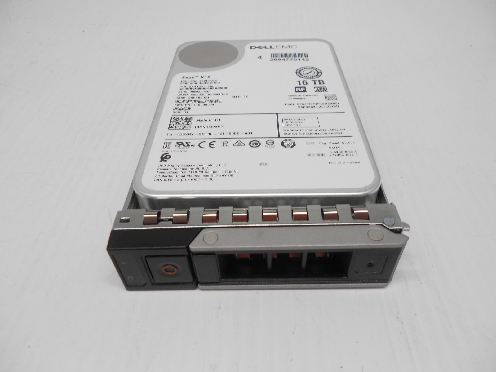 Dell 39XRY 16TB 7.2K SATA 3.5" Hard Drive Server R240 R340 R440 R540 R740