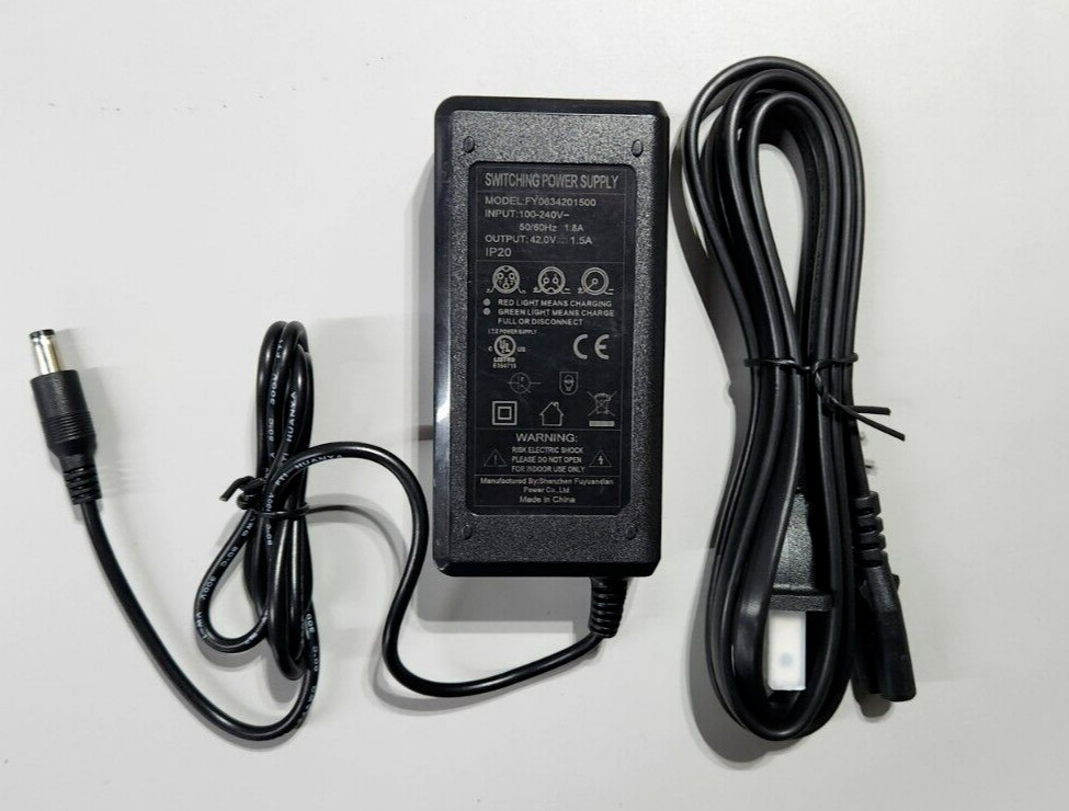 42V AC ADAPTER CHARGER FOR GOTRAX FY0634201500 APEX & GXL V2 ELECTRIC SCOOTER