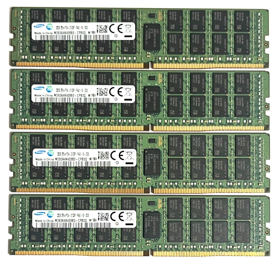 Samsung 128GB 4x 32GB DDR4 PC4-2133p  Reg ECC RDIMM Server RAM Same Day Ship