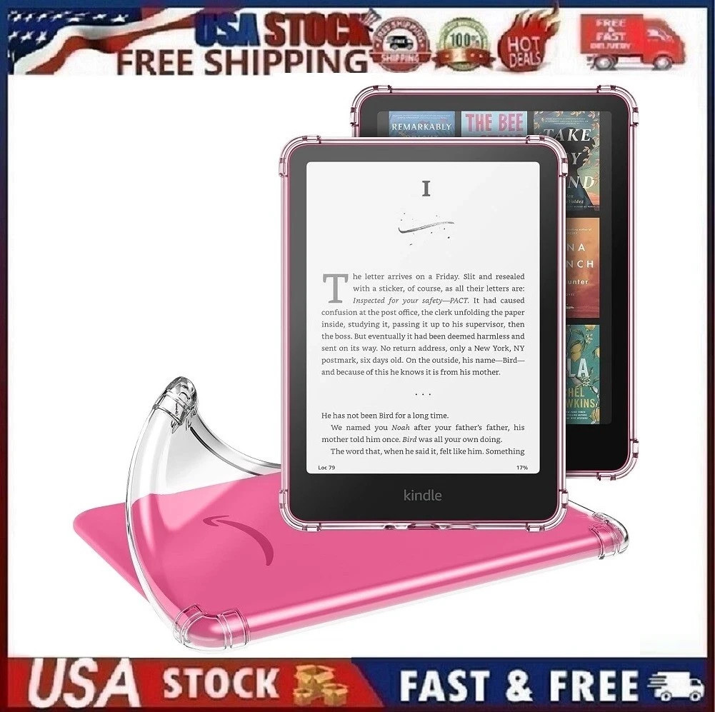 MoKo 7" Clear Case for Kindle Paperwhite 12th Gen / Kindle Colorsoft Transparent