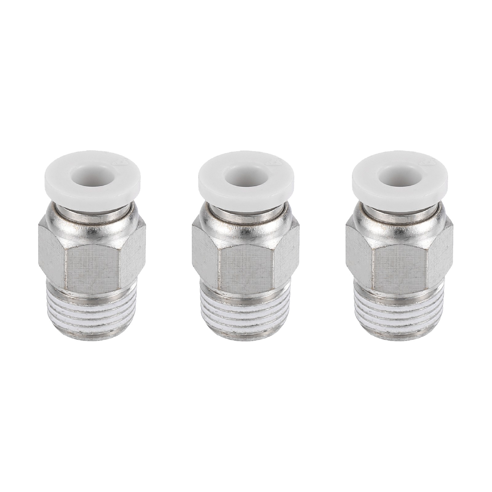 3Pcs Pneumatic Fitting, 4mm Tube OD x 1/8" NPT Push to Connect Pneumatic Fitting