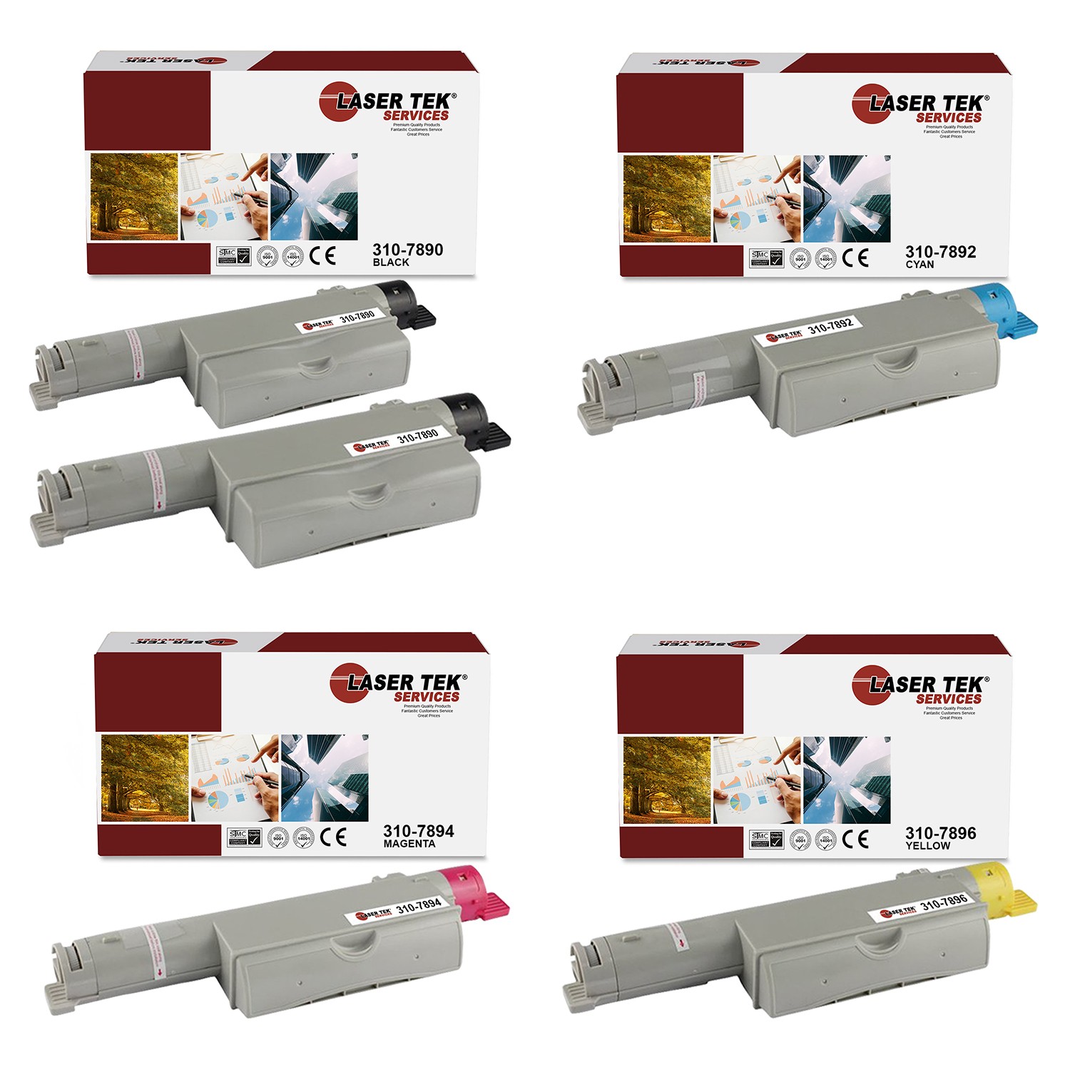 5Pk LTS 310-7890 310-7892 310-7894 310-7896 Compatible for Dell 5110 Cartridge