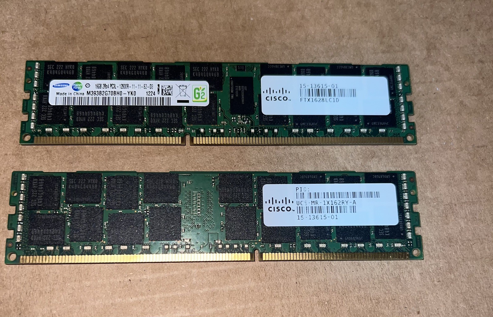 UCS-MR-1X162RY-A Cisco 16GB PC3-12800 DDR3-1600MHz ECC Reg CL11 Dual Rank Memory