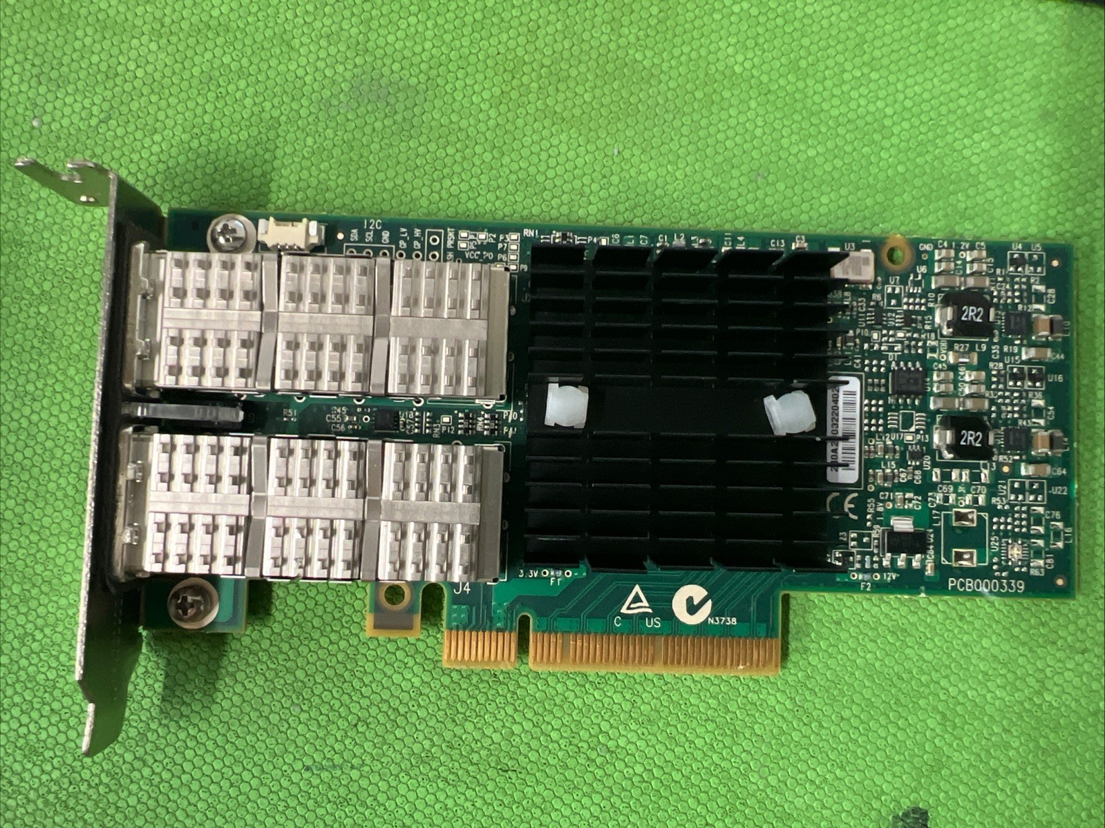 HP 649281-B21 Board Dual Port IB4x FDR CX3 PCI-e 661685-001 CX354A Low Bracket