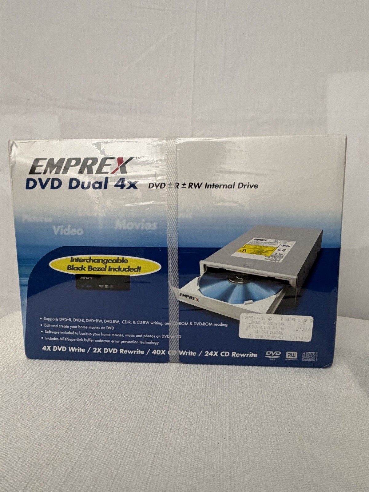 Emprex DVD Dual 4x Internal Drive New in Box Sealed Vintage(F281)
