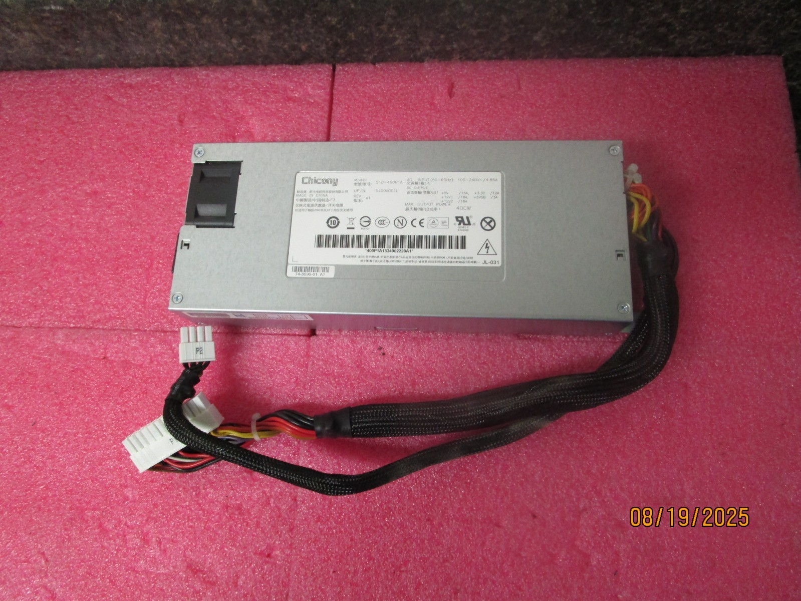 CHICONY Power Supply Module S10-400P1A S400A001L / Cisco 74-8090-01 A1 400W