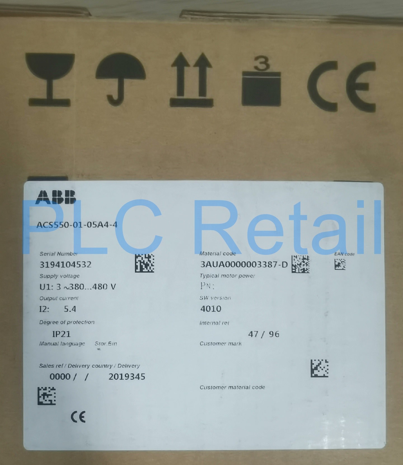 1PCS NEW ABB ACS550-01-05A4-4 frequency converter  Fast delivery