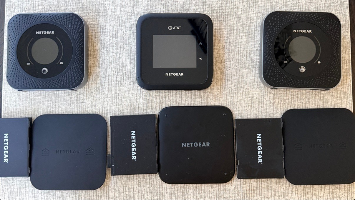 NETGEAR Nighthawk Hotspot Lot of 3 - M6 MR6500 5G + 2x M1 MR1100 AT&T