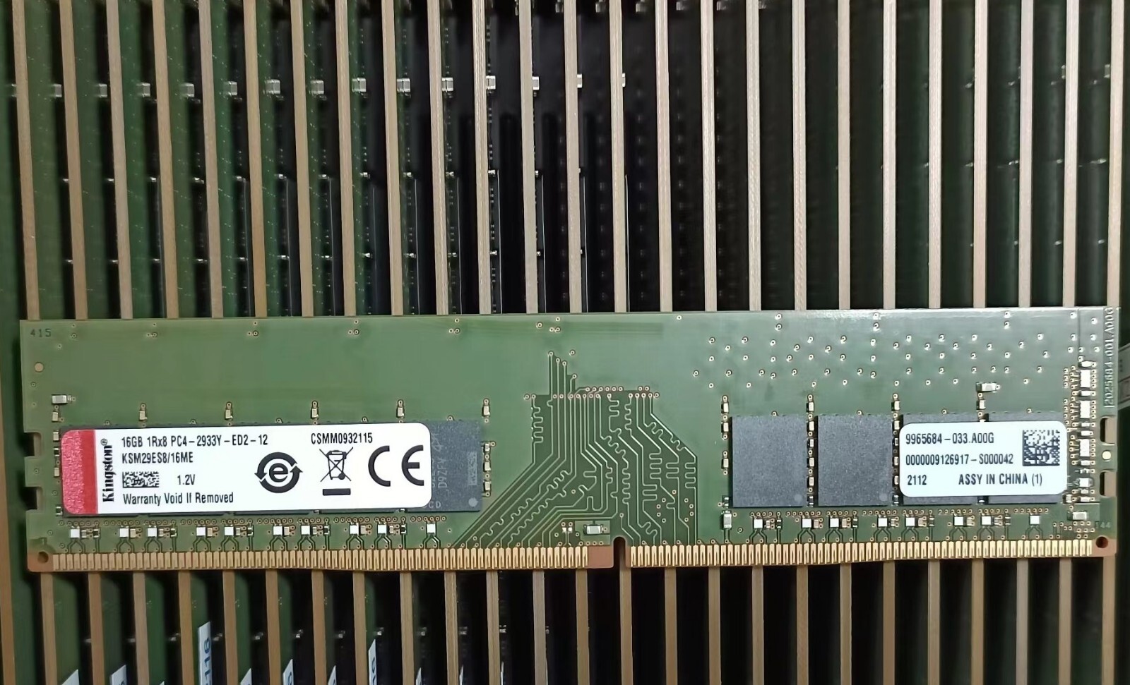 Kingston 16GB DDR4 2933 ECC UDIMM RAM  1Rx8 PC4-2933Y-ED2-12 9965684-033.A00G