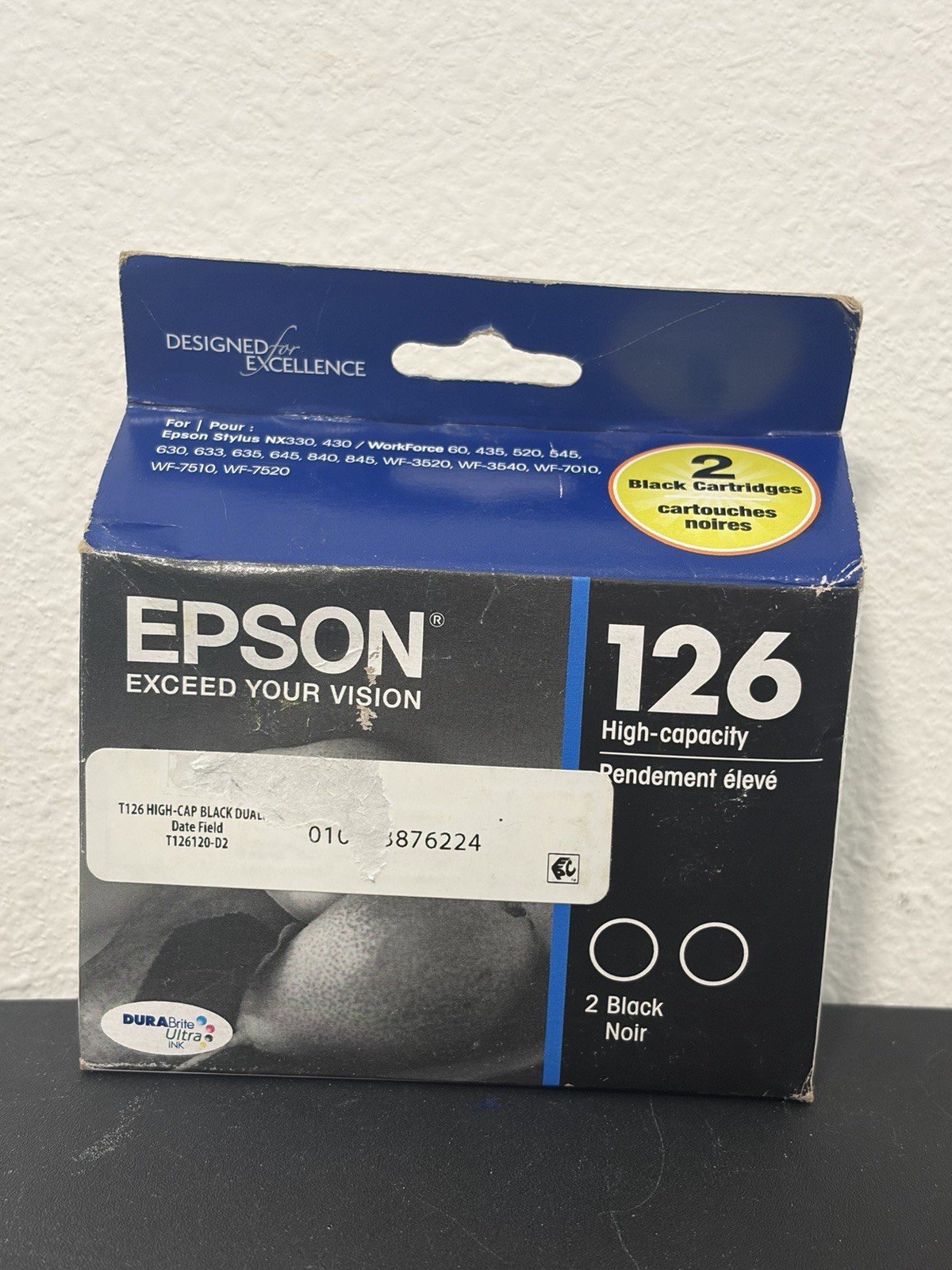 Epson T126120-D2 Black Printer Ink Cartridge - 2 Pieces
