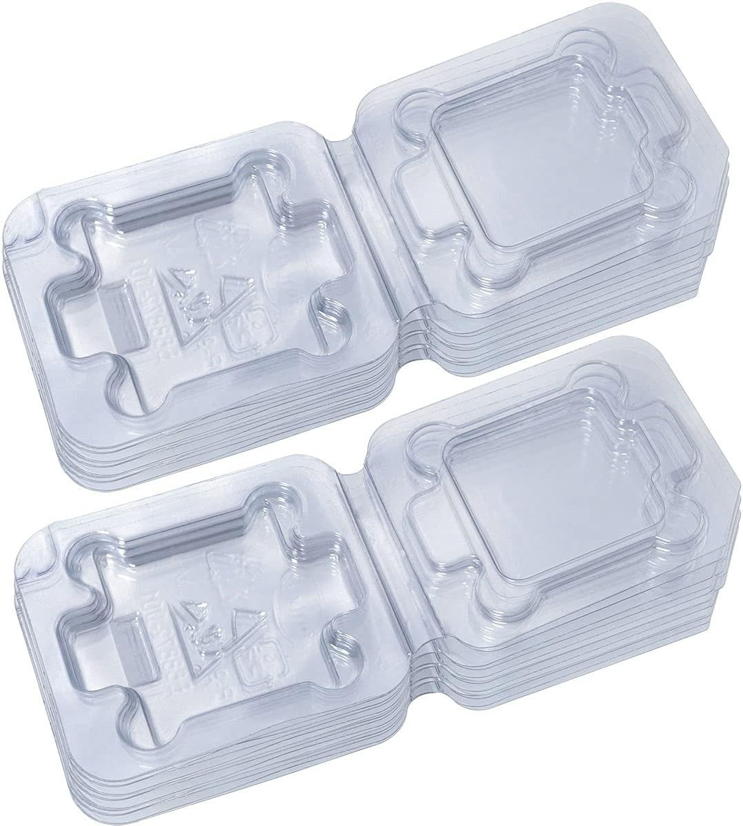 Totot 14Pcs Universal CPU Protection Box 5.5X6.5Cm Computer CPU Case Tray Flip