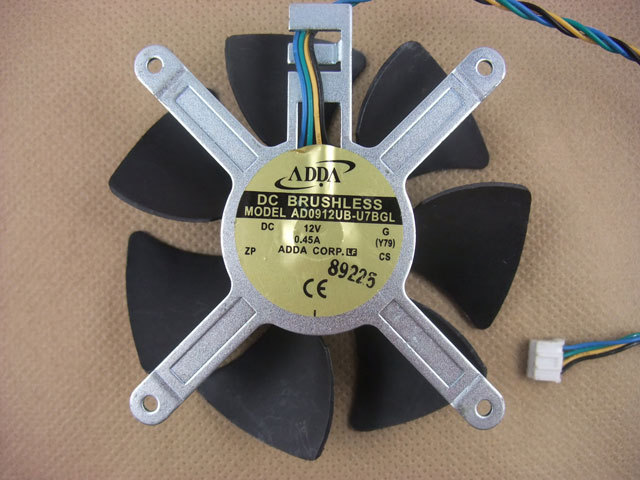 85mm VGA Fan 4  Sapphire HD 5870 Video Card  62mm 4Pin  AD0912UB-U7BGL 200500268