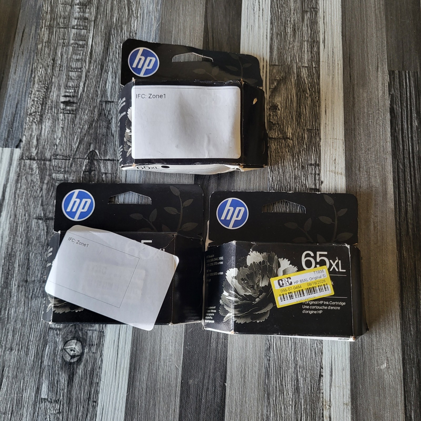 (3-PACK) HP 65XL Black Ink Cartridge - N9K04AN - Exp Date 10/27 NEW