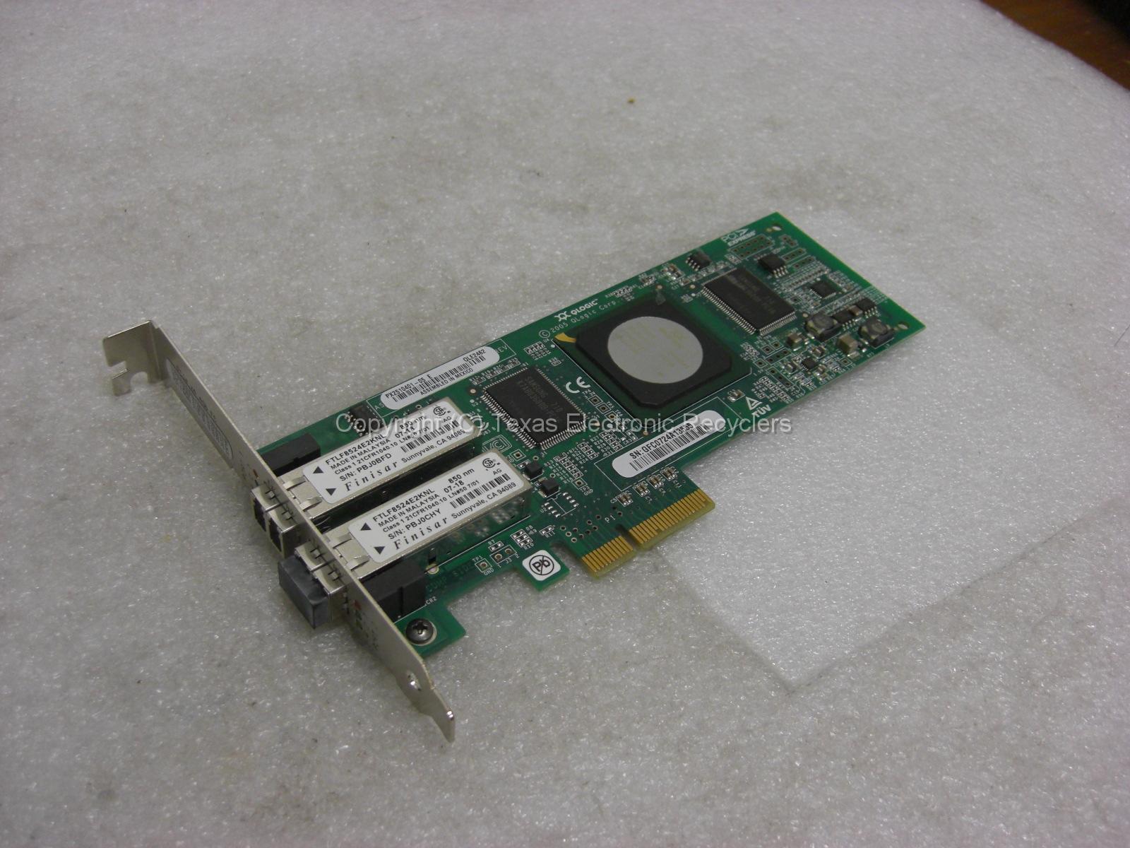 Qlogic qle2462 px2510401-05 4gbp/s dual port fiber channel pci-e card
