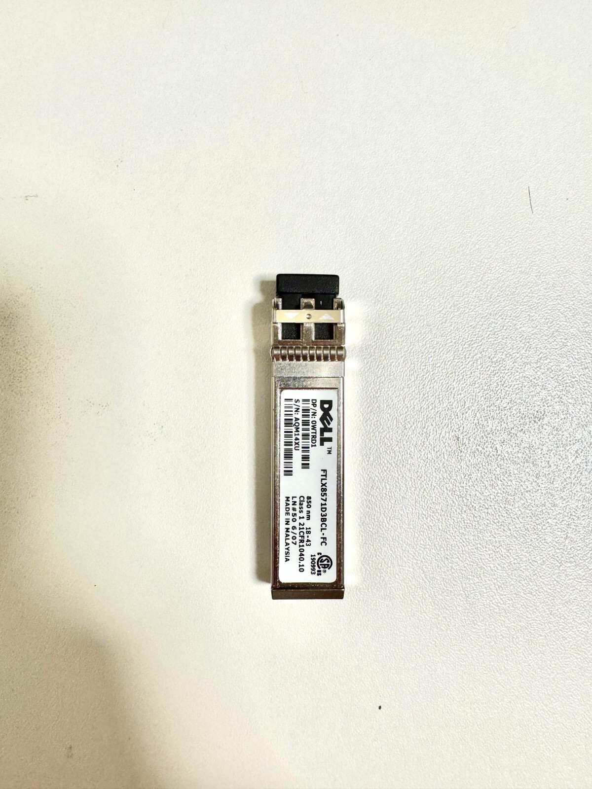 DELL WTRD1 FTLX8571D3BCL 10GB SFP+ Optic Transceiver DELL SFP-10G-SR 850nm